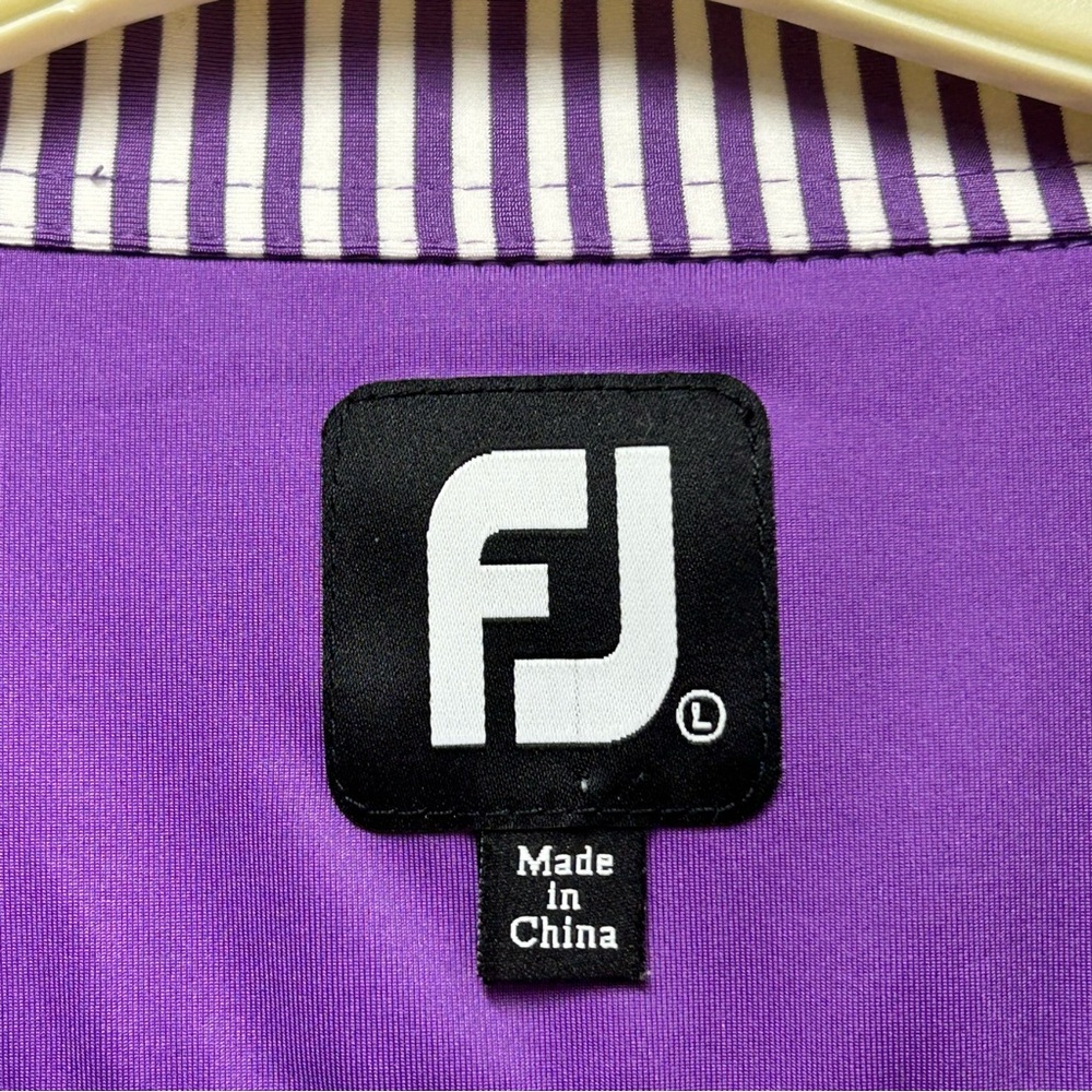 FootJoy Purple Polo‎ Shirt Classic Style purple large - Picture 4 of 5
